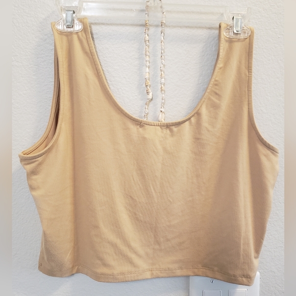 NEW 2-Piece Summer Skirt Crop Top Set • Fashion Nova 1X • Soft, Neutral Fabric - Picture 4 of 9